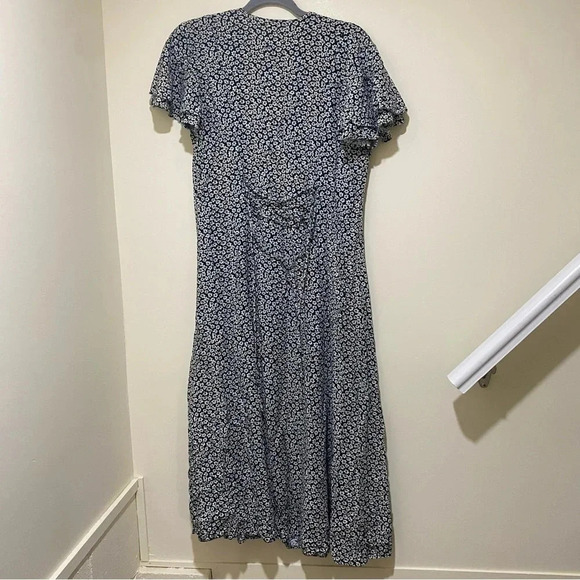 Women’s Vintage Green White Floral D.B.Y brand Dress + Pearl buttons corset S:9 - Picture 11 of 15